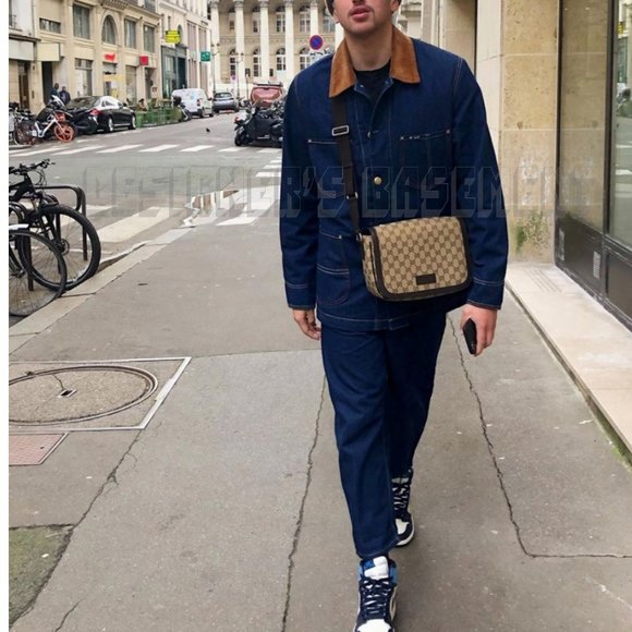 GUCCI brown Original GG Canvas & Leather crossbody flap Shoulder Messenger Bag - Picture 9 of 11